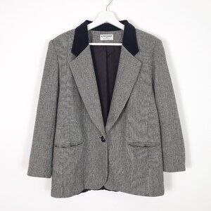 Vintage Wool Blend Blazer Made in USA